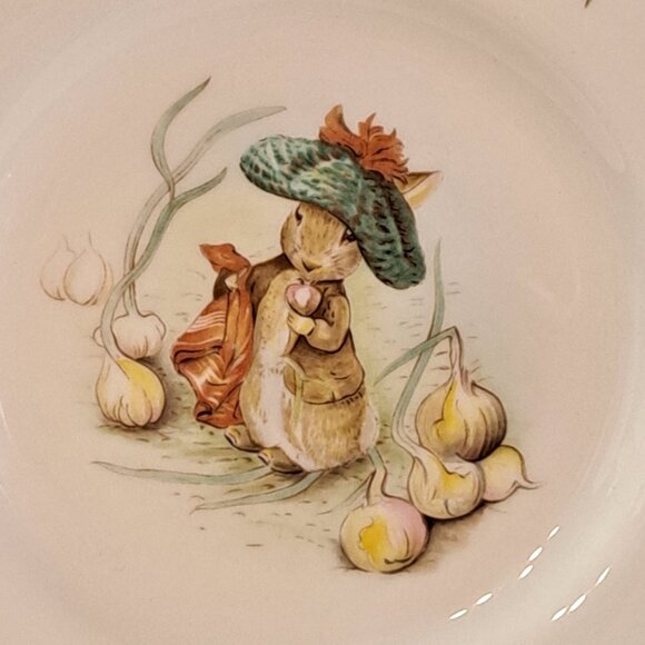 Royal Albert Benjamin Bunny Beatrix Potter 1986 Side Plate 6.5" England - Picture 11 of 11